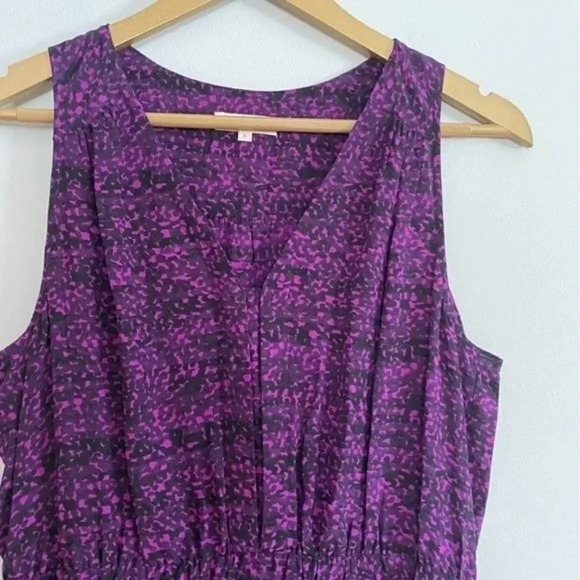 Rebecca Taylor Purple and Black Silk Dress - Picture 6 of 16